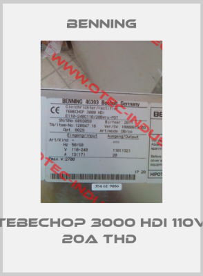 TEBECHOP 3000 HDI 110V 20A THD -big