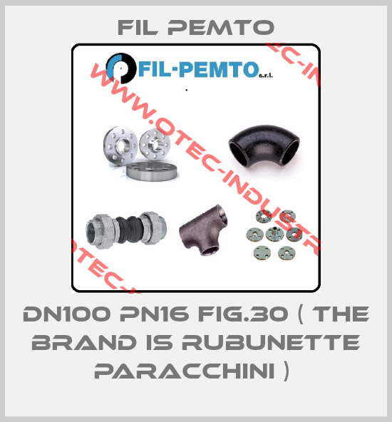 DN100 PN16 FIG.30 ( the brand is Rubunette paracchini ) -big