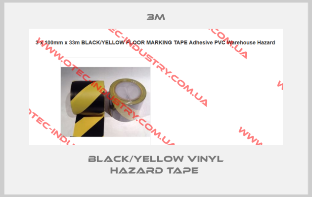 Black/Yellow Vinyl Hazard Tape -big
