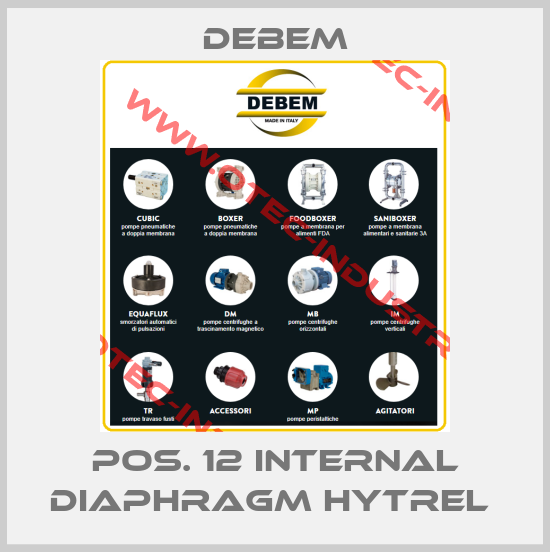 Pos. 12 INTERNAL DIAPHRAGM HYTREL -big