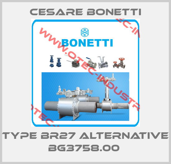 Type BR27 alternative BG3758.00 -big