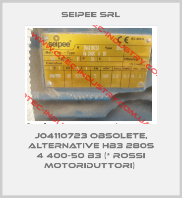 J04110723 obsolete, alternative HB3 280S 4 400-50 B3 (* Rossi Motoriduttori) -big