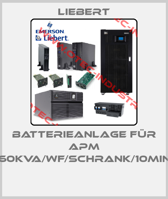 Batterieanlage für APM 60kVA/WF/Schrank/10min -big