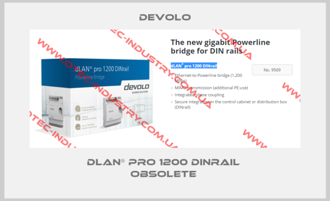 dLAN® pro 1200 DINrail  Obsolete -big