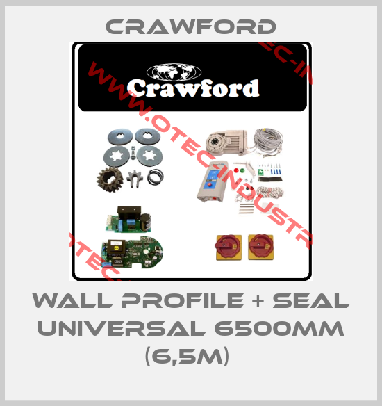 Wall profile + seal universal 6500mm (6,5m) -big