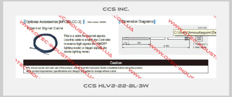 CCS HLV2-22-BL-3W-big