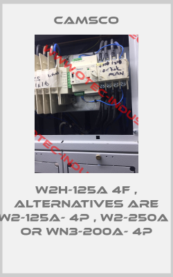 W2H-125A 4F , alternatives are W2-125A- 4P , W2-250A , or WN3-200A- 4P-big