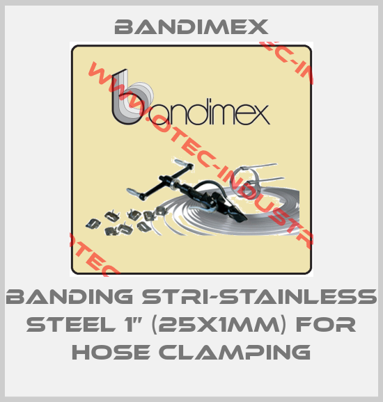 banding stri-stainless steel 1’’ (25x1mm) for hose clamping-big
