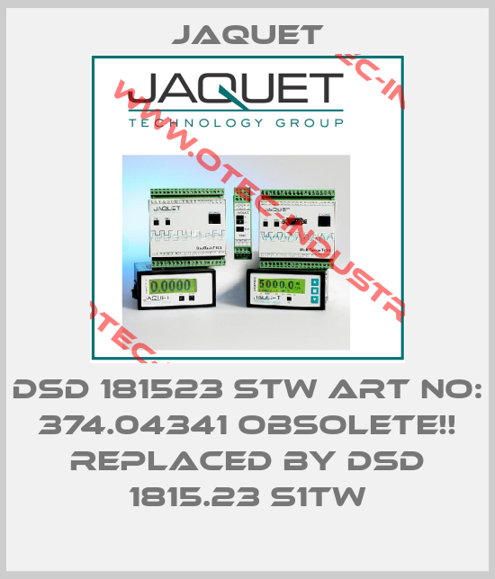 DSD 181523 STW ART NO: 374.04341 Obsolete!! Replaced by DSD 1815.23 S1TW-big