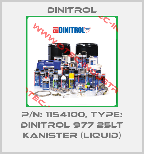 P/N: 1154100, Type: Dinitrol 977 25lt Kanister (liquid)-big