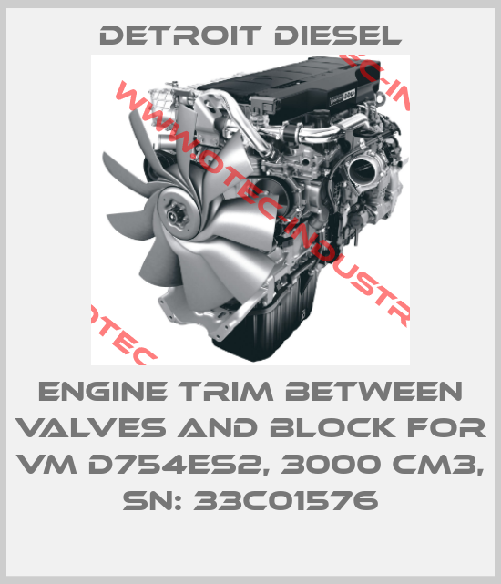 Engine trim between valves and block for VM D754ES2, 3000 cm3, SN: 33C01576-big