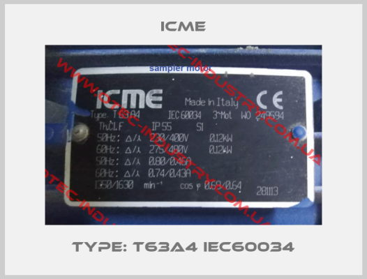 Type: T63A4 IEC60034-big