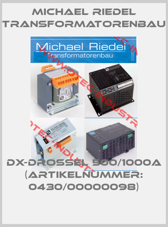 DX-Drossel 500/1000A (Artikelnummer: 0430/00000098)-big
