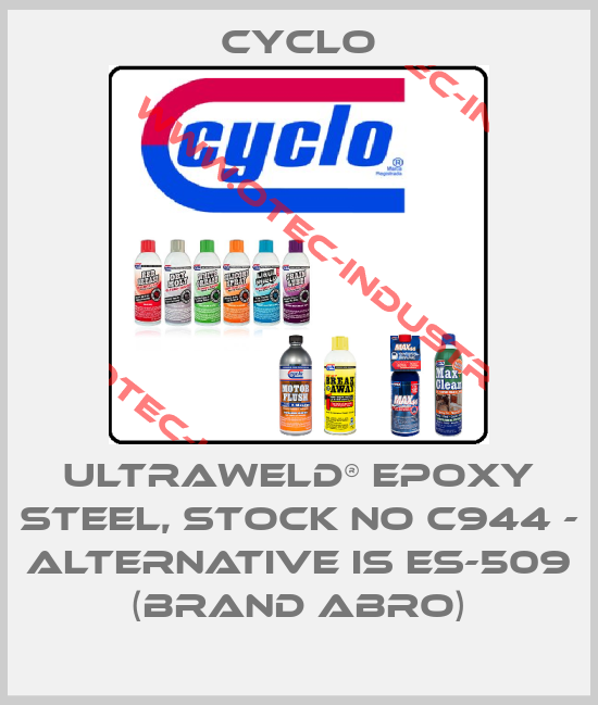 Ultraweld® Epoxy Steel, stock No C944 - alternative is ES-509 (brand ABRO)-big