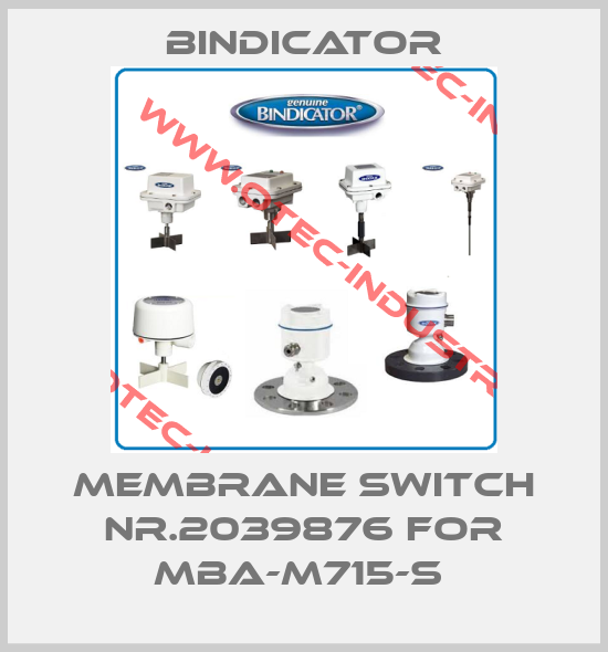 MEMBRANE SWITCH NR.2039876 FOR MBA-M715-S -big