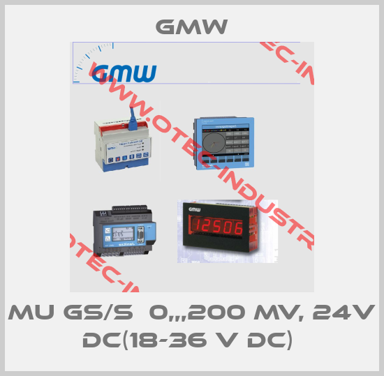 MU GS/S  0,,,200 MV, 24V DC(18-36 V DC) -big
