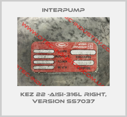 KEZ 22 -AISI-316L right, Version SS7037-big