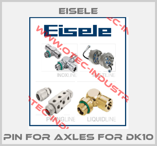 Pin for axles for DK10-big