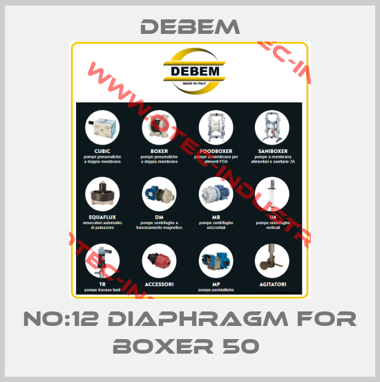 NO:12 DIAPHRAGM FOR BOXER 50 -big