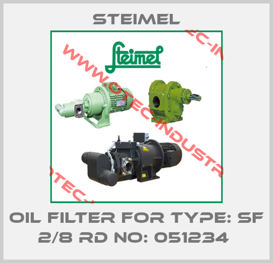 OIL FILTER FOR TYPE: SF 2/8 RD NO: 051234 -big
