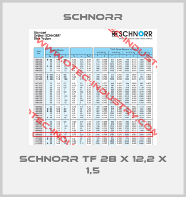 Schnorr TF 28 X 12,2 X 1,5-big