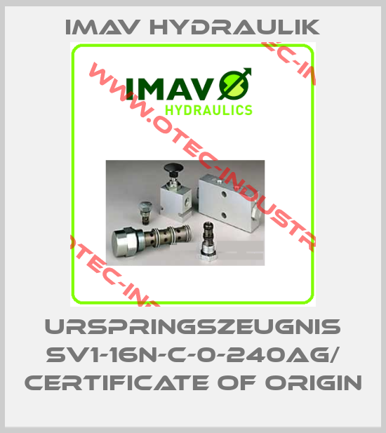 Urspringszeugnis SV1-16N-C-0-240AG/ Certificate of origin-big