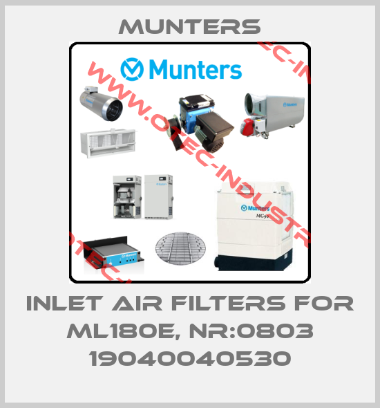 Inlet air filters for ML180E, Nr:0803 19040040530-big