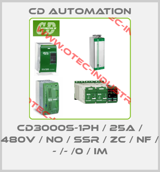 CD3000S-1PH / 25A / 480V / NO / SSR / ZC / NF / - /- /0 / IM-big