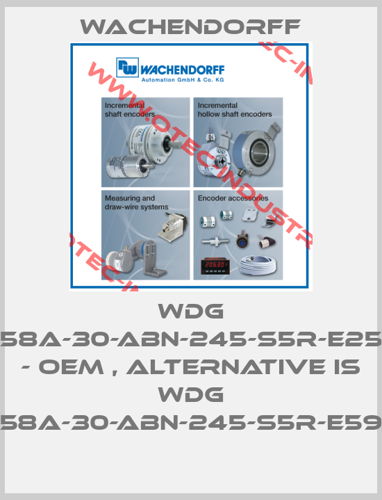 WDG 58A-30-ABN-245-S5R-E25 - OEM , alternative is WDG 58A-30-ABN-245-S5R-E59-big
