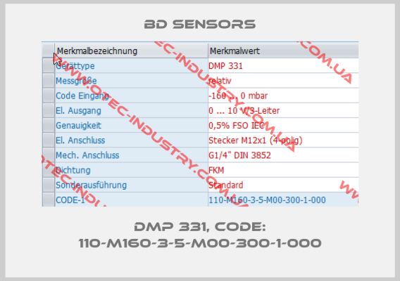 DMP 331, Code: 110-M160-3-5-M00-300-1-000-big