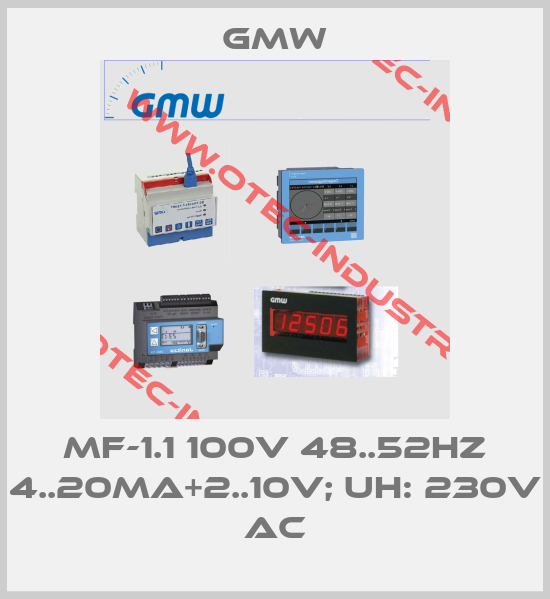MF-1.1 100V 48..52Hz 4..20mA+2..10V; UH: 230V AC-big