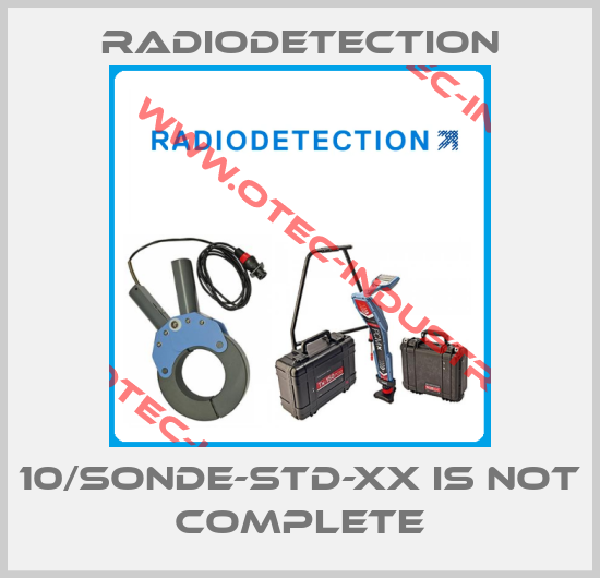 10/SONDE-STD-XX is not complete-big