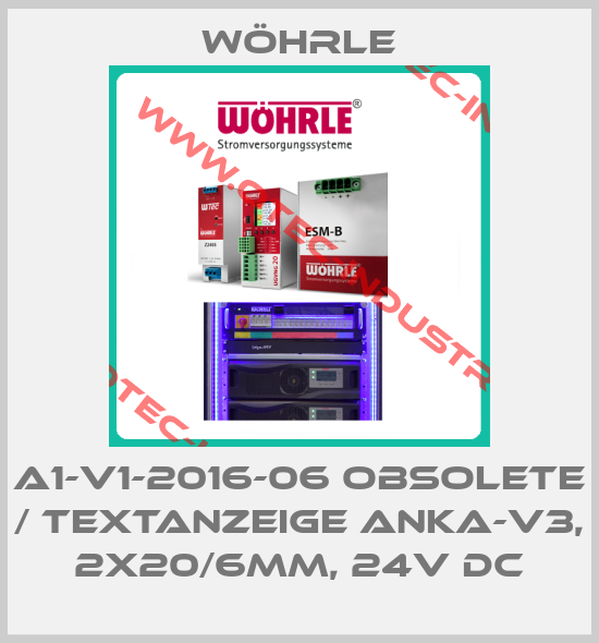 A1-V1-2016-06 obsolete / Textanzeige ANKA-V3, 2x20/6mm, 24V DC-big