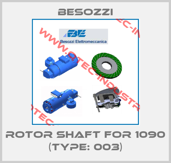 Rotor shaft for 1090 (Type: 003)-big