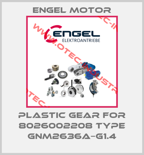 Plastic gear for 8026002208 Type GNM2636A−G1.4-big