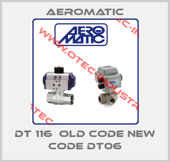 DT 116  old code new code DT06-big