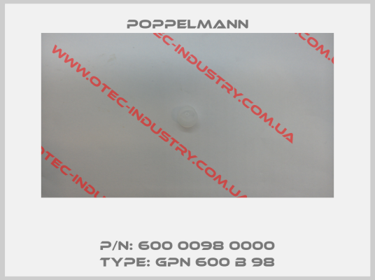 P/N: 600 0098 0000 Type: GPN 600 B 98-big