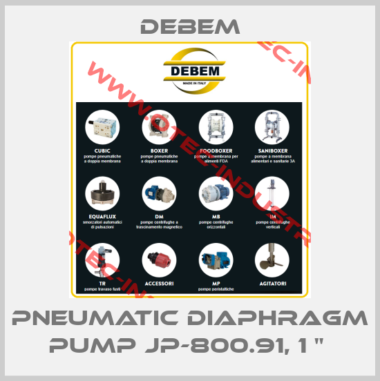 PNEUMATIC DIAPHRAGM PUMP JP-800.91, 1 " -big