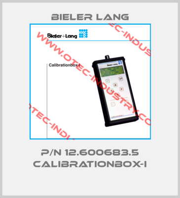 p/n 12.600683.5 Calibrationbox-I-big