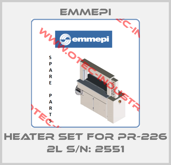 Heater Set For PR-226 2L S/N: 2551-big
