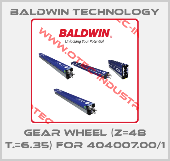 Gear wheel (Z=48 T.=6.35) for 404007.00/1-big