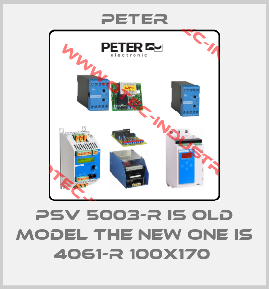 PSV 5003-R IS OLD MODEL THE NEW ONE IS 4061-R 100X170 -big