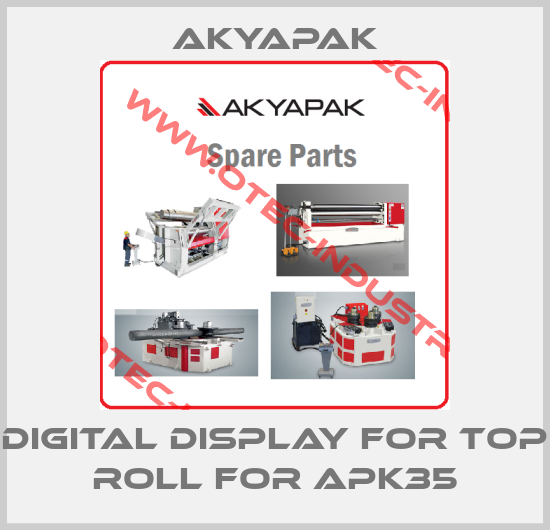 Digital display for top roll for APK35-big