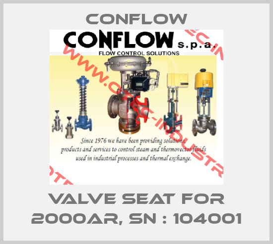 valve seat for 2000AR, sn : 104001-big