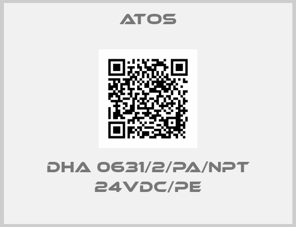 DHA 0631/2/PA/NPT 24VDC/PE-big