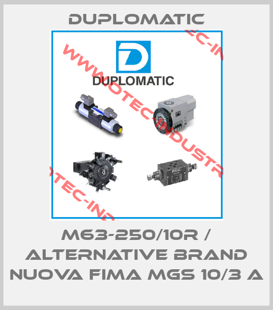 M63-250/10R / alternative brand Nuova Fima MGS 10/3 A-big