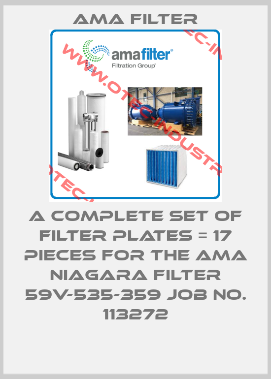 a complete set of filter plates = 17 pieces for the AMA Niagara filter 59V-535-359 job no. 113272-big