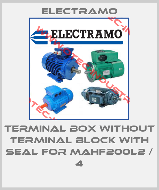 Terminal box without terminal block with seal for MAHF200L2 / 4-big