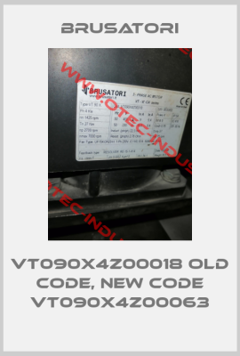 VT090X4Z00018 old code, new code VT090X4Z00063-big