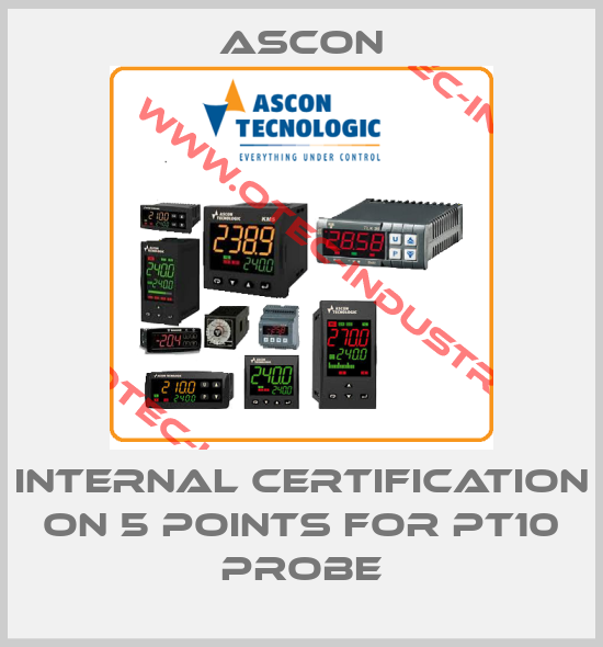 internal certification on 5 points for PT10 probe-big